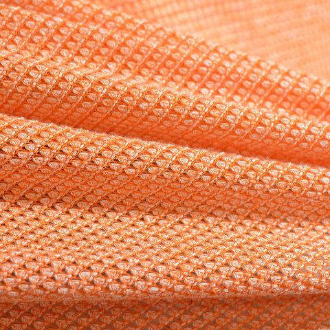 Jacquard Polyester Stretch Knit Fabric, 197 gsm, 154 cm — Red
