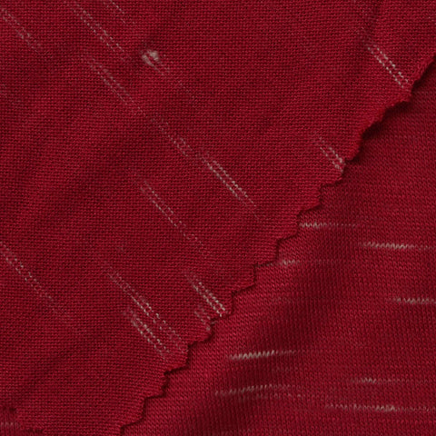 Red Marl Jersey Knit, Viscose-Poly, 152 gsm