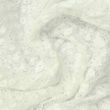White Floral Crepe, Polyester — photo 2
