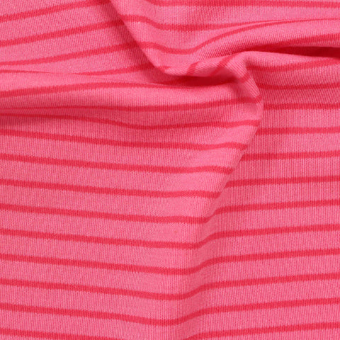 Pink Horizontal-Stripe Knit, Cotton