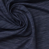 Dark Blue Heathered-Marl Jersey Knit, Polyester — photo 2