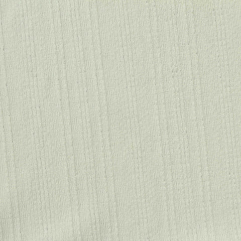 Polyester Stretch Rib Knit Fabric, 240 gsm — White