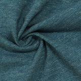 Blue-Green Heather Jersey Knit, Cotton-Poly — photo 2