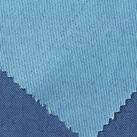 Cotton Polyester Stretch Twill Fabric, 325 gsm, 125 cm — Blue