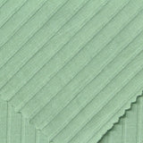 Polyester Stretch Rib Knit Fabric, 170 gsm — Green — photo 2