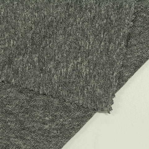 Grey Marl Jersey Knit, Cotton-Poly, 138 gsm