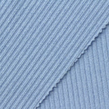 Polyester Stretch Rib Knit Fabric, 335 gsm, 150 cm — Blue — photo 2