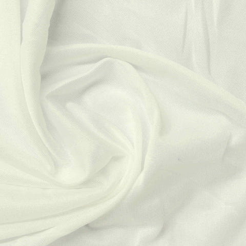 100% Polyester Jersey Knit Fabric, 88 gsm, 150 cm — White