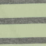 Light Green Horizontal-Stripe Jersey Knit, Polyester — photo 2