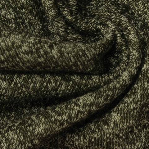 Light Grey Marl French Terry, Cotton-Poly, 195 gsm