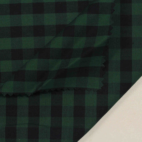 Black Check Poplin, Cotton, 145 cm, ref EF-206218