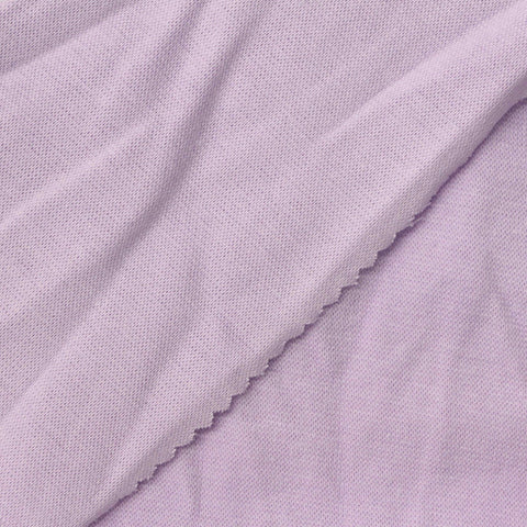 Cotton Stretch Rib Knit Fabric, 200 gsm, 150 cm — Purple