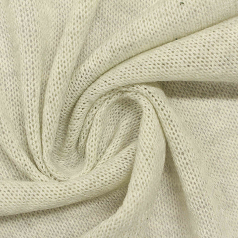Polyester Viscose Stretch Jersey Knit Fabric, 200 gsm, 152 cm — White