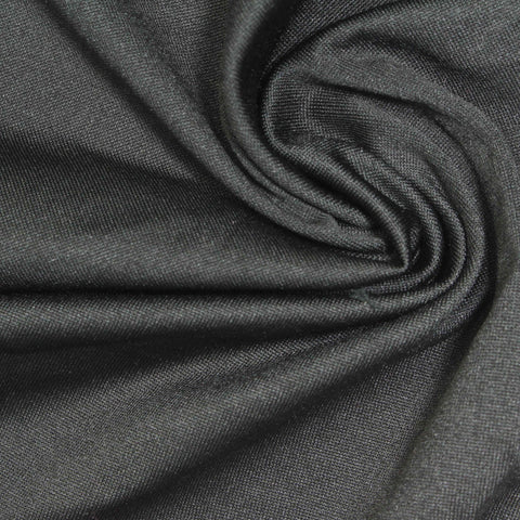 Polyester Stretch Milk Silk Knit Fabric, 160 gsm, 170 cm — Grey, ref EF-252715