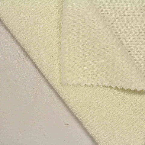 Polyester Viscose French Terry Fabric, 254 gsm, 175 cm — Beige