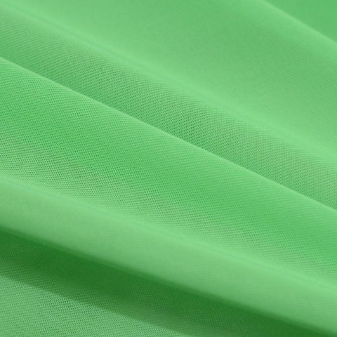 100% Polyester Chiffon Fabric, 125 gsm, 150 cm — Green
