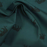 Green Leopard Poplin, Cotton — photo 2