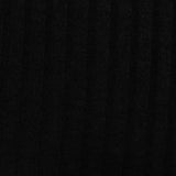 Cotton Polyester Stretch Rib Knit Fabric, 200 gsm, 150 cm — Black — photo 2