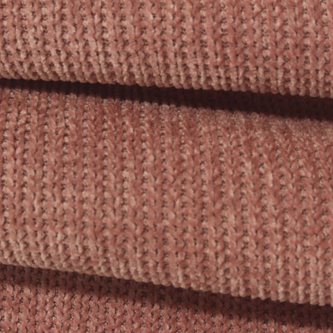 Dusty Pink Ribbed Chenille, Polyester