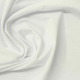Polyester Stretch Milk Silk Knit Fabric, 160 gsm, 165 cm — White — photo 2