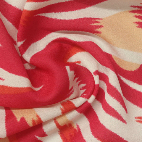 Red Tiger Linen-Look, Polyester