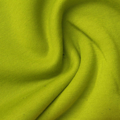 Polyester Cotton Fleece Fabric, 287 gsm, 183 cm — Green
