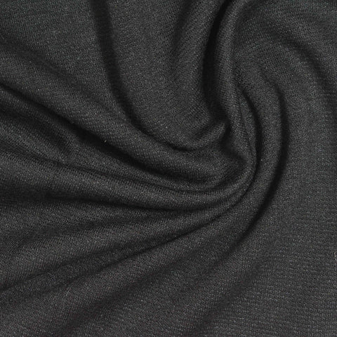 Viscose Polyester Stretch Ponte Knit Fabric, 260 gsm, 160 cm — Grey