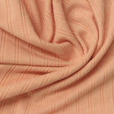 Jacquard Polyester Viscose Stretch Rib Knit Fabric, 220 gsm, 173 cm — Beige — photo 2