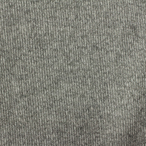 Grey Marl Rib Knit, Poly-Cotton, 340 gsm