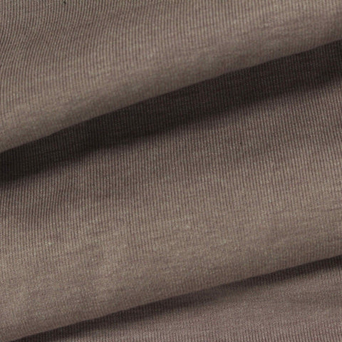Heathered Brown Marl Rib Knit, Viscose-Acrylic