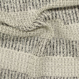 Beige Horizontal-Stripe Chunky Knit, Poly-Viscose — photo 2