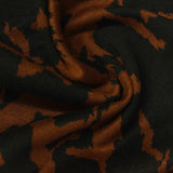 Brown Animal Print Jacquard, Polyester — photo 2