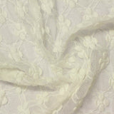 Cream Tone-on-Tone Floral Lace, Nylon-Cotton — photo 2