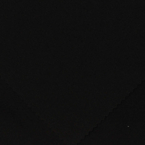Polyester Stretch Ponte Knit Fabric, 320 gsm, 160 cm — Black