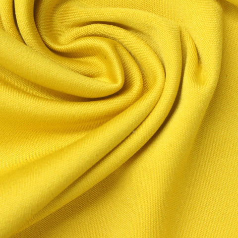 Polyester Stretch Velvet Fabric, 240 gsm, 170 cm — Yellow