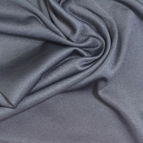Brushed Polyester Stretch Milk Silk Knit Fabric, 148 gsm, 170 cm — Navy