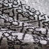 Black Geometric Jacquard, Polyester — photo 2