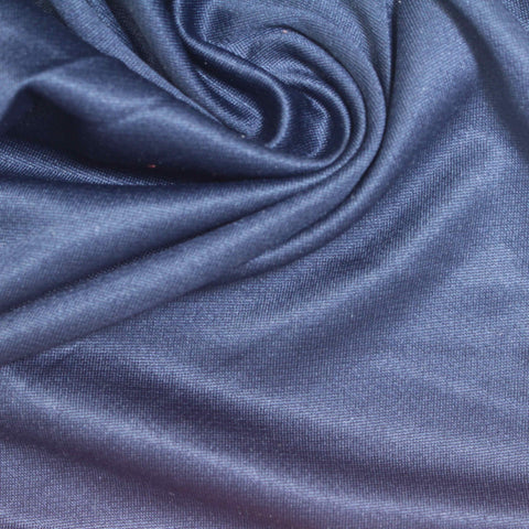 100% Polyester Birdseye Knit Fabric, 180 gsm, 180 cm — Blue