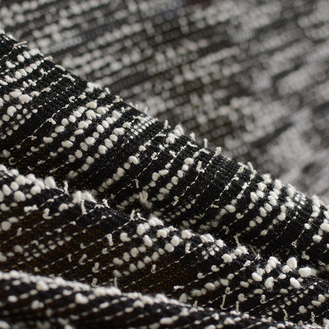 Black Marl Knit, Poly-Cotton, 142 gsm