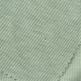 Slub Polyester Viscose Rib Knit Fabric, 180 gsm, 165 cm — Green — photo 2