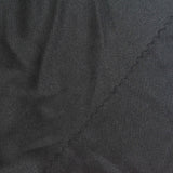 100% Polyester Rib Knit Fabric, 160 gsm, 170 cm — Black — photo 2
