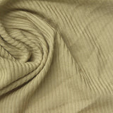 Polyester Stretch Rib Knit Fabric, 200 gsm, 165 cm — Khaki — photo 2