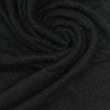 Viscose Polyester Stretch Chunky Knit Fabric, 180 gsm, 160 cm — Black — photo 2