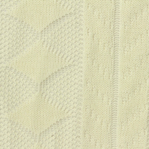 Cream Openwork Pointelle Knit, Polyester, 270 gsm