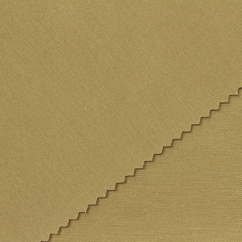 Polyester Cotton Stretch Ponte Knit Fabric, 280 gsm, 165 cm — Khaki