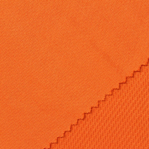 100% Polyester Birdseye Knit Fabric, 185 gsm, 185 cm — Orange