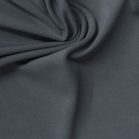 Nylon Stretch Interlock Knit Fabric, 220 gsm, 135 cm — Grey