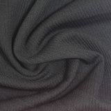 Polyester Stretch Rib Knit Fabric, 235 gsm, 150 cm — Grey — photo 2