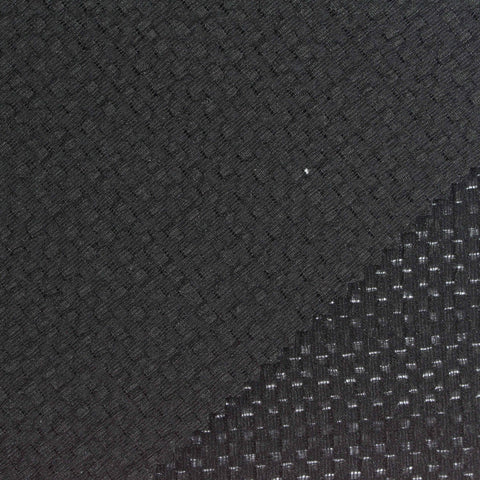 Black Marl Crepe, Polyester, 140 gsm