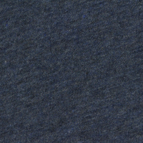 Dark Blue Marl Jersey Knit, Poly-Cotton, 138 gsm, ref EF-243907